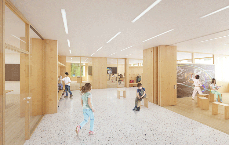 offener Korridor Schule